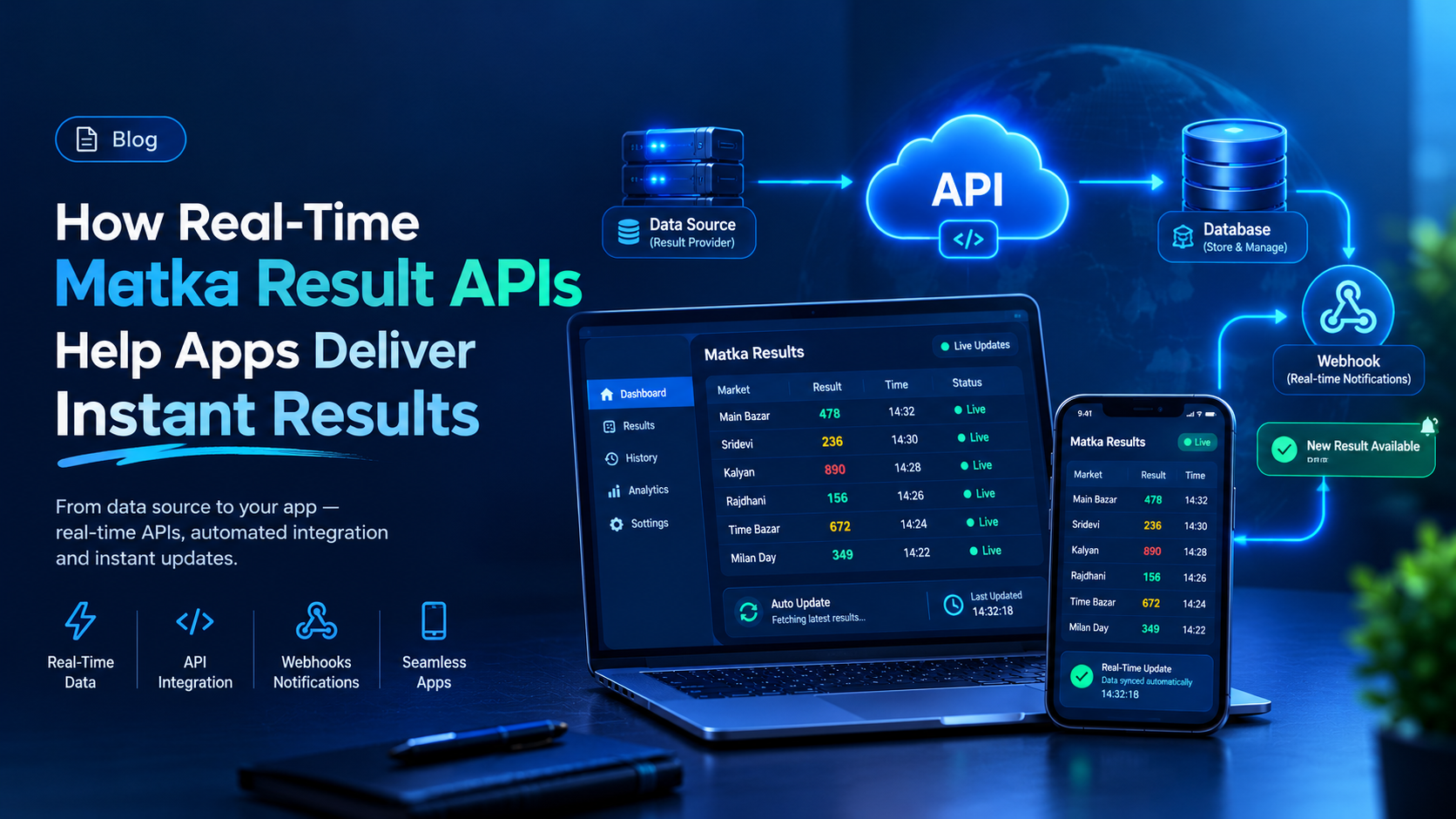 How Real-Time Matka Result APIs Help Apps Deliver Instant Results - Matka Result API featured image