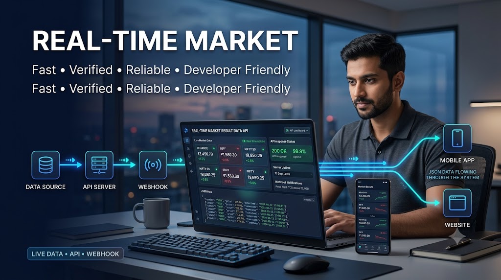 Real-Time Market Result Data API: Complete Developer Guide 2026 - Matka Result API featured image